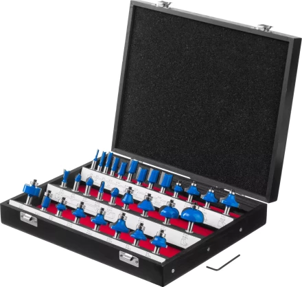 ЗУБР 30 шт, набор профильных фрез по дереву, Профессионал (28796-H30) купить в Когалыме