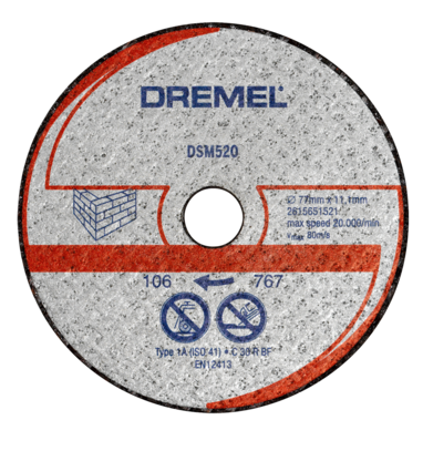 Диск отрезной по по камню DSM520 для пилы Dremel DSM20 Dremel купить в Когалыме