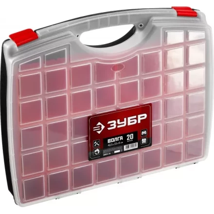 Органайзер "ВОЛГА-20" со съемными лотками, ЗУБР 38034-20 купить в Когалыме
