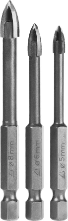 Набор: Сверла по керамике и стеклу, d=5-6-8 мм, STAYER "PROFI" 2985-Н3 2985-H3_z01 купить в Когалыме