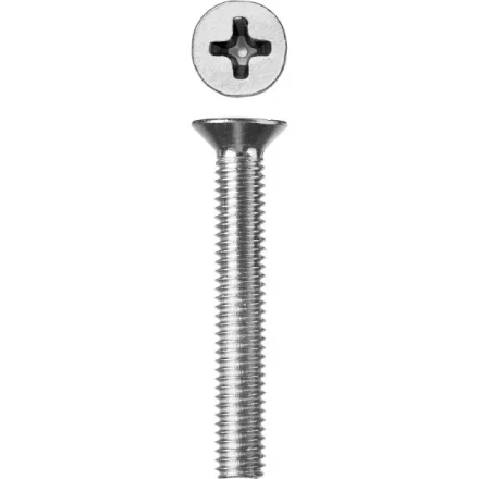 Винт ЗУБР "МАСТЕР" DIN 965, класс прочности 4.8, оцинкованный, M6x45мм, 5кг 303110-06-045 купить в Когалыме
