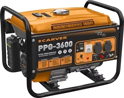 Генератор бензиновый CARVER PPG- 3600 LT-168F-1 купить в Когалыме