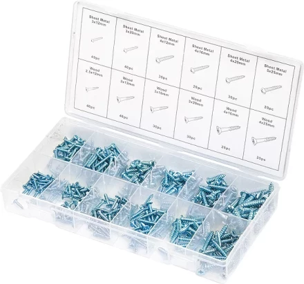 Набор саморезов по дереву и металлу 360 предм ШУРУПЬ 48156 купить в Когалыме