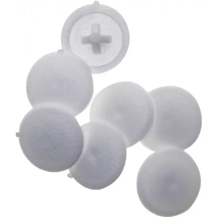 Заглушка декоративная ЗУБР под шуруп, цвет белый, шлиц №2, ТФ6, 40шт 4-308156-3 купить в Когалыме