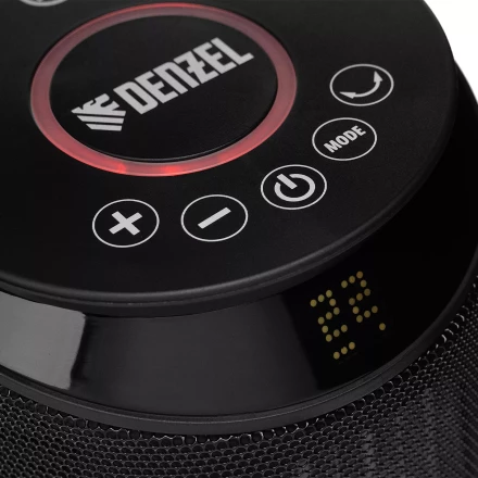 Тепловентилятор керамический Denzel DTFC-2000X, 2 кВт, wi-fi, пульт, динамик, вращение, 3 реж. 96426 купить в Когалыме