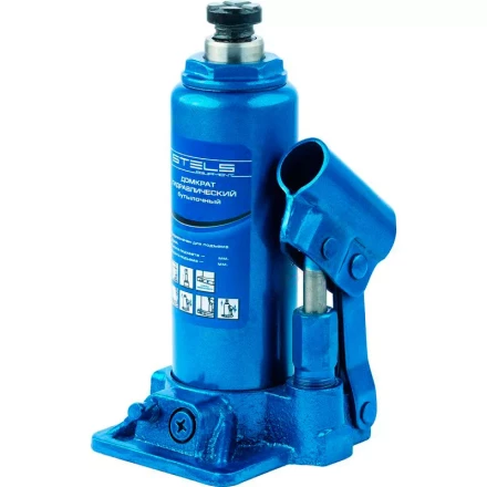 Домкрат гидравлический бутылочный телескопический 4 т h подъема 170–420 мм  STELS 51116 купить в Когалыме