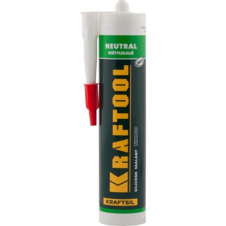 Герметик силиконовый KRAFTOOL белый, нейтральный, 300мл 41257-0 купить в Когалыме