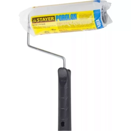 Валик "ПОРОЛОН" малярный в сборе, бюгель 6мм, 44x180мм, STAYER Master 0360-18_z01 купить в Когалыме