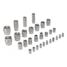 Набор инструментов Denzel 15803, 1/2", 1/4", CrV, S2, пластиковый кейс, 100 предметов купить в Когалыме