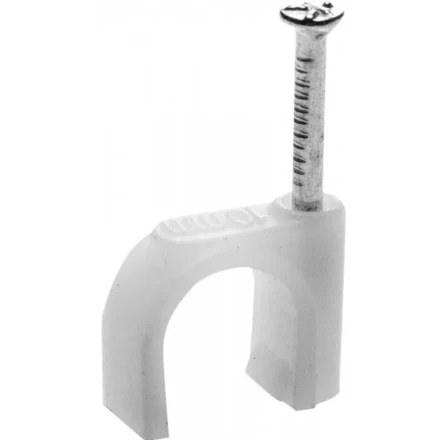 Скоба-держатель для круглого кабеля, с оцинкованным гвоздем, 12 мм, 60 шт, STAYER Master 4510-12 4510-12 купить в Когалыме