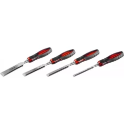 Набор MIRAX: Стамески с двухкомпонентной прозрачной рукояткой в блистере, 4шт 1810-H4