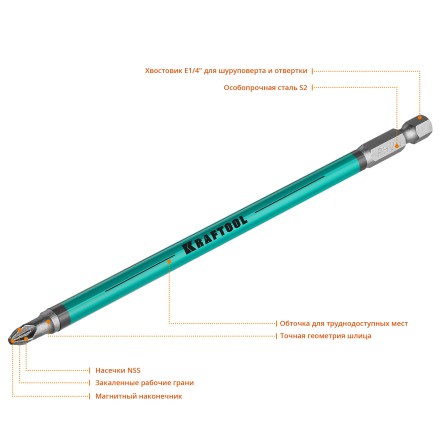 Биты KRAFTOOL OPTIMUM PZ 26124-2-150-5 купить в Когалыме