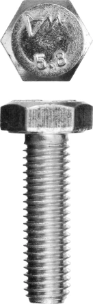 Болт ЗУБР "МАСТЕР" с шестигранной головкой, ГОСТ 7798-70, класс прочности 5.8, оцинкованный, M10x35мм, 5кг 303080-10-035 купить в Когалыме