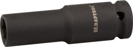 Торцовая головка KRAFTOOL &quot;INDUSTRIE QUALITAT&quot; ударная, удлиненная (1/2&quot;), FLANK, Cr-Mo, фосфатированная, 14 мм 27942-14_z01 купить в Когалыме
