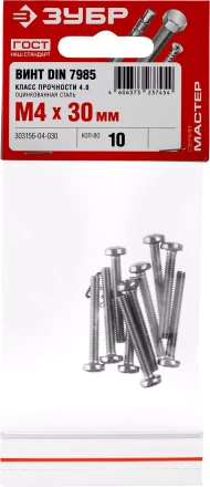 Винты DIN 7985 пакет серия МАСТЕР купить в Когалыме
