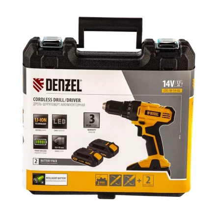 Дрель-шуруповерт аккумуляторная CDL-IB-14-02 Denzel 26112 купить в Когалыме