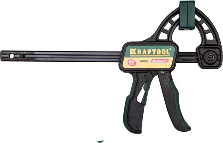 Струбцина &quot;EcoKraft&quot; ручная пистолетная, KRAFTOOL 32226-15, пластиковый корпус, 150/350мм, 150кгс 32226-15 купить в Когалыме