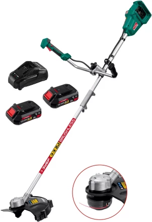 ЗУБР С1-18, 36 В, 35/25.5 см, 2х18 В АКБ (2 А·ч), бесщеточный триммер (ТАБ-365-22) купить в Когалыме