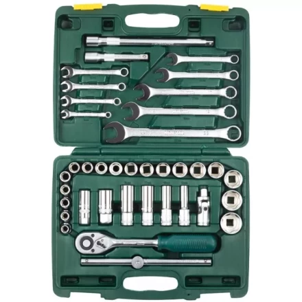 Набор KRAFTOOL "EXPERT QUALITAT" Торцовые головки "SUPER LOCK" с присоединит квадратом, 1/2", 38 предметов 27886-H38_z01 купить в Когалыме