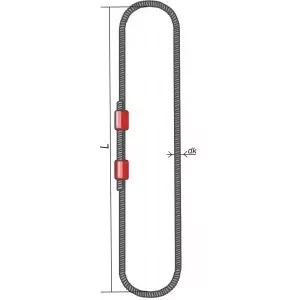 Строп канатный кольцевой СКК 32 т L=8 м  канат 42 опрессовка купить в Когалыме