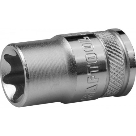Торцовая головка KRAFTOOL &quot;INDUSTRIE QUALITAT&quot;, Cr-V, внешний TORX, хромосатинированная, 1/2&quot;, Е 12 27810-12_z01 купить в Когалыме