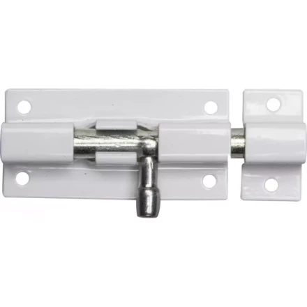 Задвижка накладная для окон и мебели "ШП-60 БЦ", цвет белый/цинк, 60мм 37751-60 купить в Когалыме