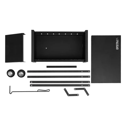 Мангал сварной на колесах, 662 х 390 х 152/805 мм, сталь 2 мм, кочерга в комплекте, Camping Palisad 69669 купить в Когалыме