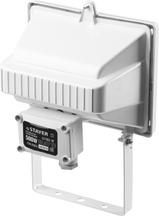 Прожектор STAYER &quot;MASTER&quot; MAXLight галогенный, с дугой крепления под установку, белый, 500Вт 57103-W купить в Когалыме
