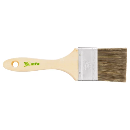 Кисть плоская "Евро" 2.5", смешанная щетина, деревянная ручка MTX 83080 купить в Когалыме