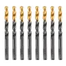Сверло по металлу, 8,5 мм, HSS-Tin, Golden Tip, 8 шт. Denzel 717220 купить в Когалыме
