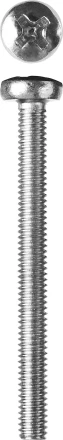 Винт ЗУБР "МАСТЕР" DIN 7985, класс прочности 4.8, оцинкованный, M4x40мм, 5кг 303150-04-040 купить в Когалыме