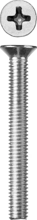 Винт ЗУБР "МАСТЕР" DIN 965, класс прочности 4.8, оцинкованный, M6x55мм, 5кг 303110-06-055 купить в Когалыме