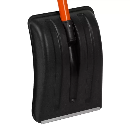 Лопата для уборки снега полипропиленовая Stels, 275х365х790 мм, стальной черенок, Россия, 61654 купить в Когалыме