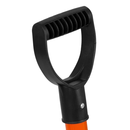 Лопата для уборки снега полипропиленовая Stels, 275х365х790 мм, стальной черенок, Россия, 61654 купить в Когалыме