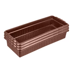 Поддон для рассады 444х185х82 мм, пластиковый, 3 шт, под 10 горшочков 460 мл. Palisad 643444