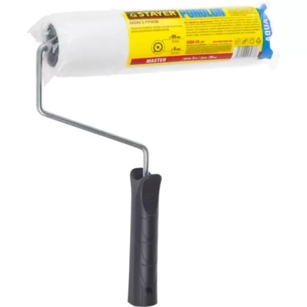 Валик "ПОРОЛОН" малярный в сборе, бюгель 6мм, 44x240мм, STAYER Master 0360-24_z01 купить в Когалыме