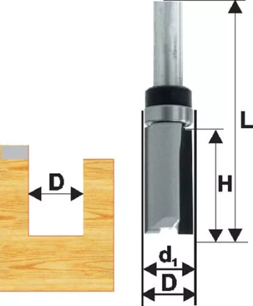 Фреза кромочная прям ф15,8х26мм хв 8мм ДСП Энкор 28062 купить в Когалыме