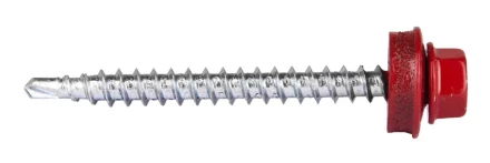 Саморезы ЗУБР "ПРОФЕССИОНАЛ" окраш., RAL 3003 рубин.-красн., для крепл. кров. матер. к дерев. обреш., 4.8x50мм, 250шт 4-300315-48-050-3003 купить в Когалыме