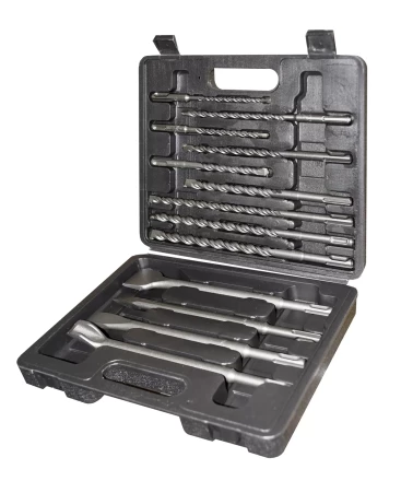 Набор SDS+ буры пики зубила 13 штук пластиковый кейс Энкор 11000 купить в Когалыме