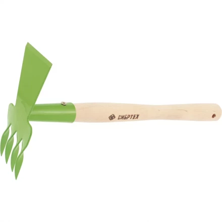 Рыхлитель 4-зубый витой зуб комбинированный профиль "трапеция" деревянная рукоятка СИБРТЕХ 62342 купить в Когалыме