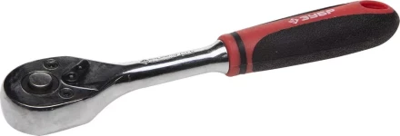 Трещотка для торцовых головок ЗУБР "МАСТЕР", Сr-V сталь, 72 зубца, 3/8" 27736-3/8 купить в Когалыме