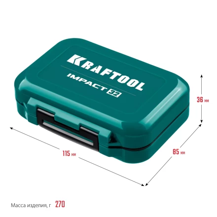 Набор ударных торсионных бит KRAFTOOL Impact, Cr-Mo-V-Nb сталь 26066-H32 купить в Когалыме