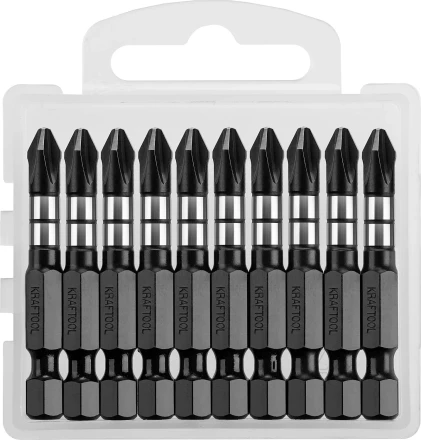 Биты для ударных шуруповертов KRAFTOOL Impact Pro PH 26191-2-50-S10 купить в Когалыме