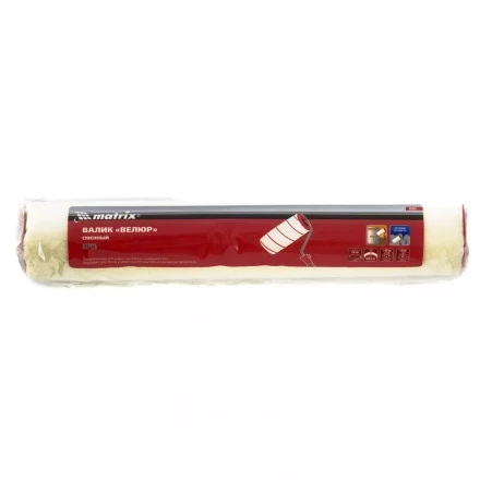 Валик сменный "Велюр" 250 мм ворс 4 мм D 40 мм D ручки 6 мм шерсть Matrix 80899 купить в Когалыме