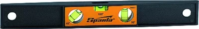 Уровень 225 мм 3 глазка пластмассовый Торпедо I  SPARTA 346025