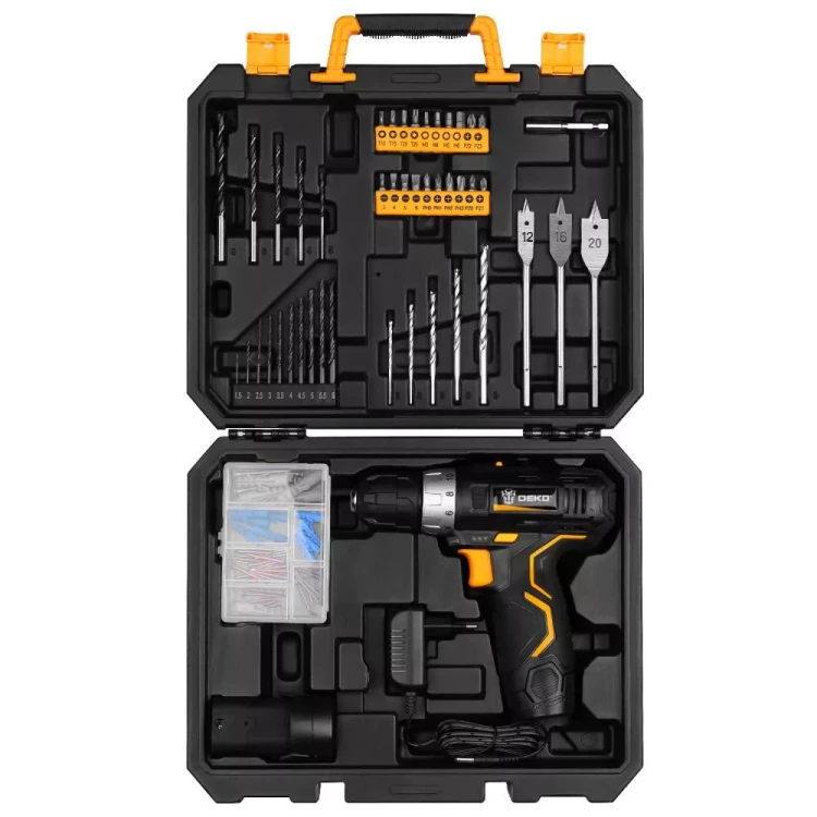 Дрель аккумуляторная в наборе DEKO GCD12DU3 SET5, 063-4147 купить в Когалыме