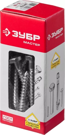 Шурупы ЗУБР "МАСТЕР" с шестигранной головкой, оцинкованные, 10x80мм, 30шт 4-300451-10-080 купить в Когалыме