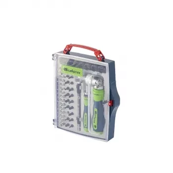 Отвертки реверсиные с набором бит, торцевых головок, 61 предм.,CrV Сибртех 13363 купить в Когалыме