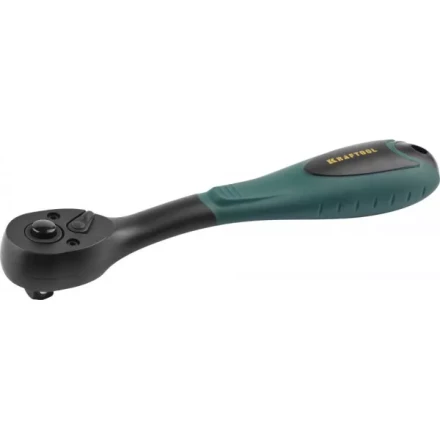 Трещотка для торцовых головок KRAFTOOL "EXPERT", Сr-V сталь, 72 зубца, пластиковое покрытие, 3/8" 27796-3/8_z02 купить в Когалыме