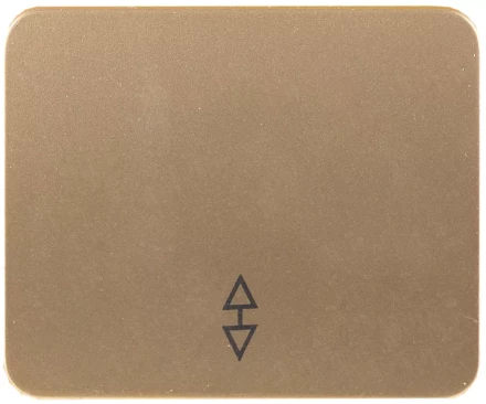 Выключатель СВЕТОЗАР "ГАММА" проходной, одноклавишный, без вставки и рамки, цвет золотой металлик, 10A/~250B SV-54137-GM купить в Когалыме